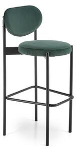 Krzesło barowe H108 , hoker, loftowy, do kuchni, zielony