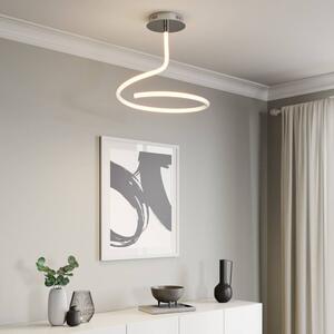 Lucande - Serpentina LED Lampa Sufitowa White/Chrome