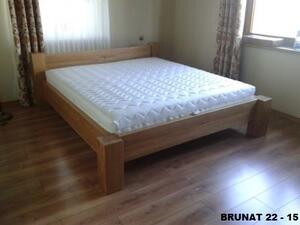 Łóżko drewniane MJ1 160×200 cm z drewna dębowego