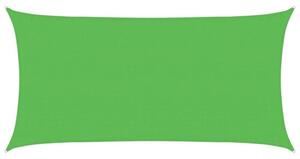 Żagiel przeciwsłoneczny, 160 g/m², jasnozielony, 3x6 m, hdpe