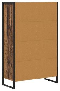 Szafka na książki stare drewno 99,5 x 30 x 108,5 cm