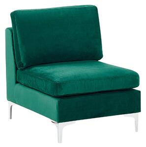 Moduł sofy 1-osobowy tapicerowane siedzenie zielony Evja Beliani