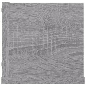 Półka ścienna na płyty cd, szary dąb sonoma, 100x18x18 cm