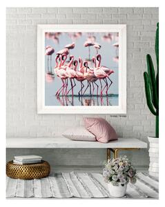 | SPRAWDŹ RABAT W KOSZYKU ! Obraz Flamingo Flock 90x90 DE-FA12253 MINDTHEGAP DE-FA12253