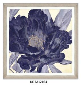 | SPRAWDŹ RABAT W KOSZYKU ! Obraz Floral Indigo IV 70x70 DE-FA12164 MINDTHEGAP DE-FA12164