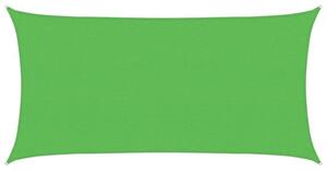 Żagiel przeciwsłoneczny, 160 g/m², jasnozielony, 2,5x4,5m, hdpe