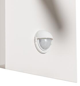 Zewnetrzna Kinkiet / Lampa scienna zewnętrzny biały z czujnikiem ruchu LED IP54 - Simon Oswietlenie zewnetrzne