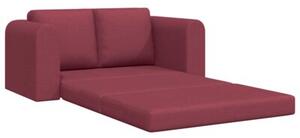 Sofa bed czerwone wino 148 x 71 x 83 cm tkanina