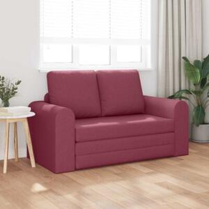 Sofa bed czerwone wino 148 x 71 x 83 cm tkanina