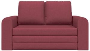 Sofa bed czerwone wino 148 x 71 x 83 cm tkanina