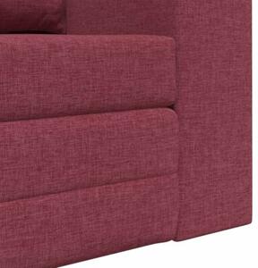 Sofa bed czerwone wino 148 x 71 x 83 cm tkanina