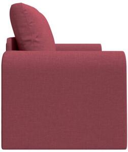 Sofa bed czerwone wino 148 x 71 x 83 cm tkanina