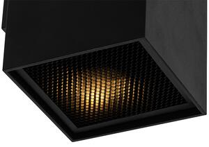 Designerski Kinkiet / Lampa scienna czarny kwadrat - Sab Honey Oswietlenie wewnetrzne