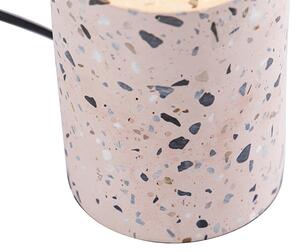 Designerska lampa stołowa z różowego granitu - Baranda Oswietlenie wewnetrzne