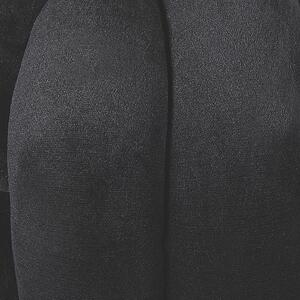 Nowoczesna ozdobna poduszka supeł welurowa 20 x 20 cm czarna Malni Beliani