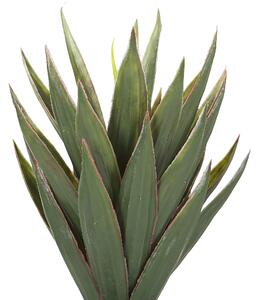 Sztuczna roślina plastikowa aloes 52 cm w donicy ozdoba salonu Yucca Beliani