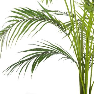 Sztuczna roślina dekoracyjna doniczkowa materiał syntetyczny 124 cm Areca Palm Beliani