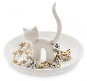 Porcelanowy talerzyk na biżuterię Cat – Balvi