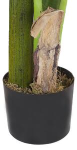 Dekoracja wnętrza ozdoba sztuczna roślina plastikowa 154 cm w doniczce Banana Tree Beliani