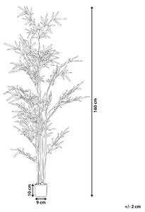 Sztuczna roślina ozdoba mieszkania w doniczce 160 cm Bambusa Vulgaris Beliani