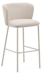 Beżowy hoker (wysokość siedziska 75 cm) Ciselia – Kave Home