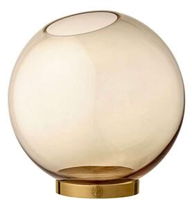 AYTM - Globe vase w. stand Ø21 Amber/Gold AYTM