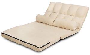 Rozkładana sofa podłogowa z regulowanym oparciem