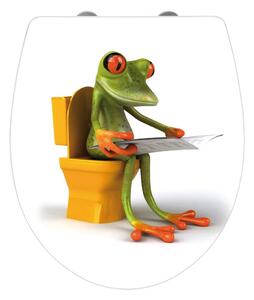 Deska sedesowa z łatwym domknięciem Wenko Frog News, 45x38,8 cm