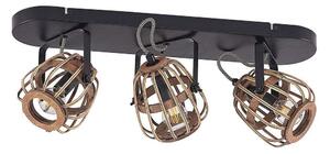 Lindby - Bominio 3 Lampa Sufitowa Wood Lindby