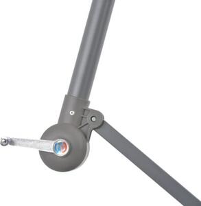 Parasol wiszący z aluminiowym słupkiem, 300 cm, antracytowy