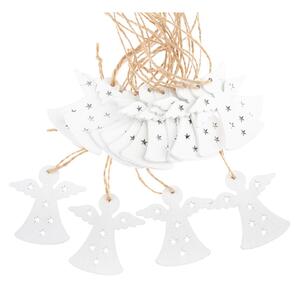 Drewniane ozdoby świąteczne zestaw 18 szt. 5 cm Angels – Dakls