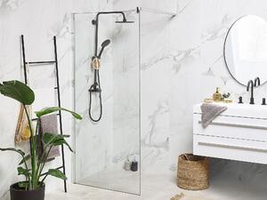 Ścianka prysznicowa bez drzwiczek do łazienki szkło hartowane 80 x 190 cm Ahaus Beliani