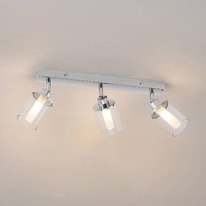Lindby - Vinza 3 Lampa Sufitowa Chrome/Clear Lindby