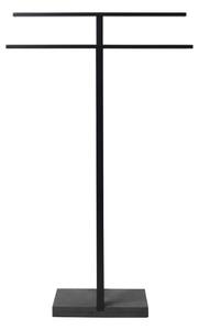 Czarny metalowy stojak na ręczniki Blomus, wys. 86 cm