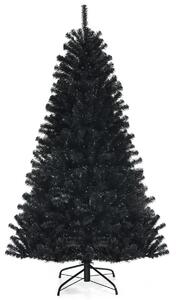 Unikalna choinka na Halloween - czarna z lampkami LED 180 cm