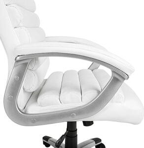 Krzesło obrotowe szefowskie premium w 2 kolorach-białe