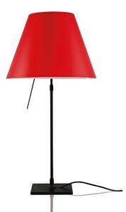 Luceplan - Costanza Lampa Stołowa ze Ściemniaczem Czarno/Primary Red