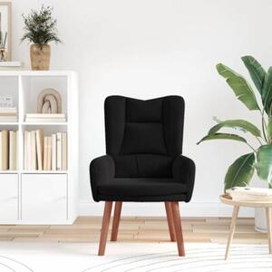 Fotel czarny 63 x 67 x 94 cm aksamit