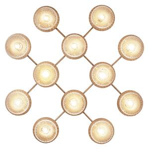 Nuura - Liila 12 Lampa Ścienna/Sufitowa Nordic Gold/Optic clear