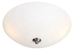 Biała lampa sufitowa ze szklanym kloszem ø 43 cm Polar – Markslöjd