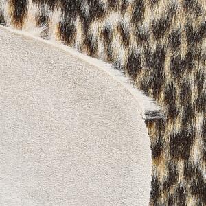 Dywan gepard brązowy sztuczna sierść do salonu nowoczesny Nambung Beliani