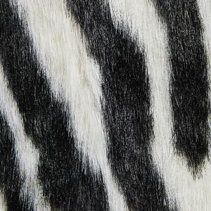 Dywan zebra czarny sztuczna sierść do salonu nowoczesny Nambung Beliani