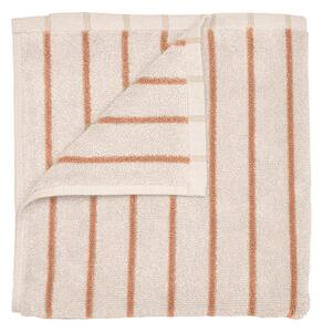 Pomarańczowo-beżowy ręcznik z bawełny organicznej frotte 30x50 cm Arto – Blomus