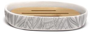 Biała ceramiczna mydelniczka Amber – douceur d'intérieur