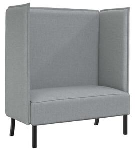 Sofa z wysokim oparciem jasnoszary 109 x 56 x 121 cm tkanina