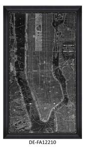 | SPRAWDŹ RABAT W KOSZYKU ! Obraz New York Manhattan Map II 60x100 DE-FA12210 MINDTHEGAP DE-FA12210