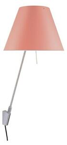 Luceplan - Costanzina Lampa Ścienna Alu/Edgy Pink Luceplan