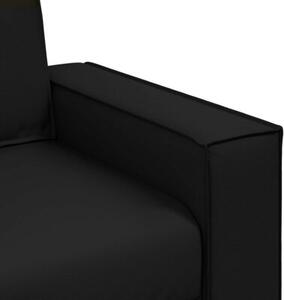 Sofa czarny 160 x 78 x 84 cm tkanina