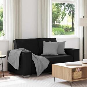 Sofa czarny 160 x 78 x 84 cm tkanina