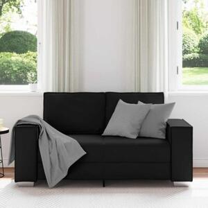 Sofa czarny 160 x 78 x 84 cm tkanina